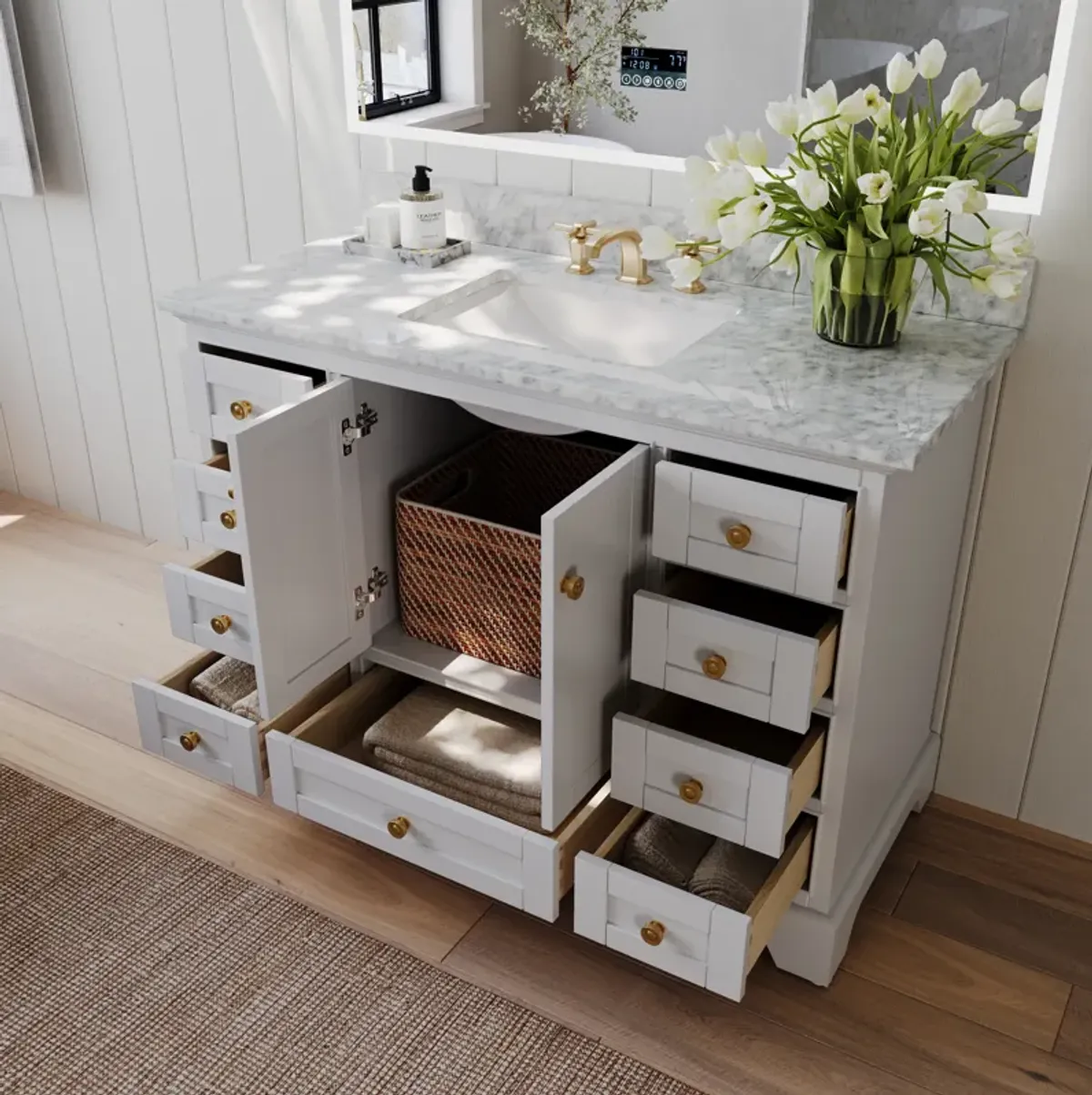 Audrey 48 in. Bath Vanity Set