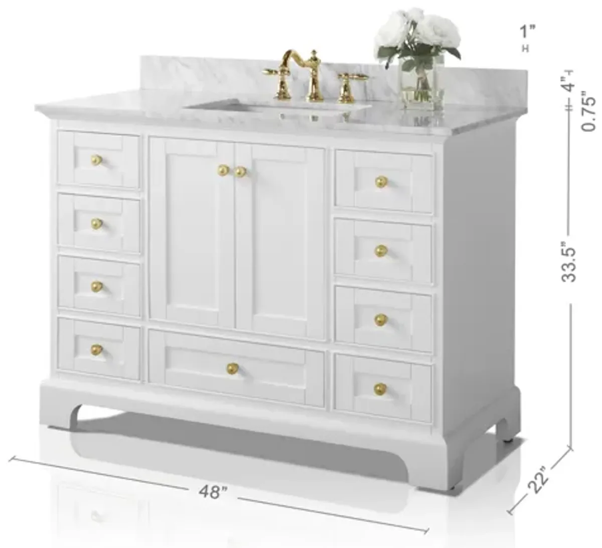 Audrey 48 in. Bath Vanity Set