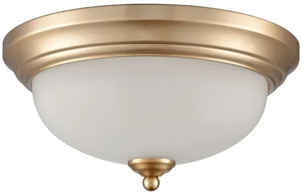 Basics 11'' Wide 2-Light Gold Flush Mount