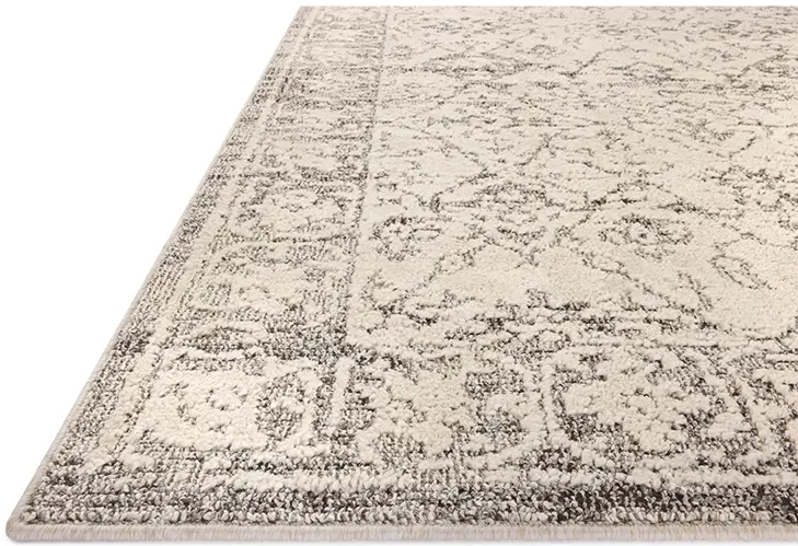 Gigi Ivory/Stone 2'7" x 4' Accent Rug by Magnolia Home by Joanna Gaines x Loloi