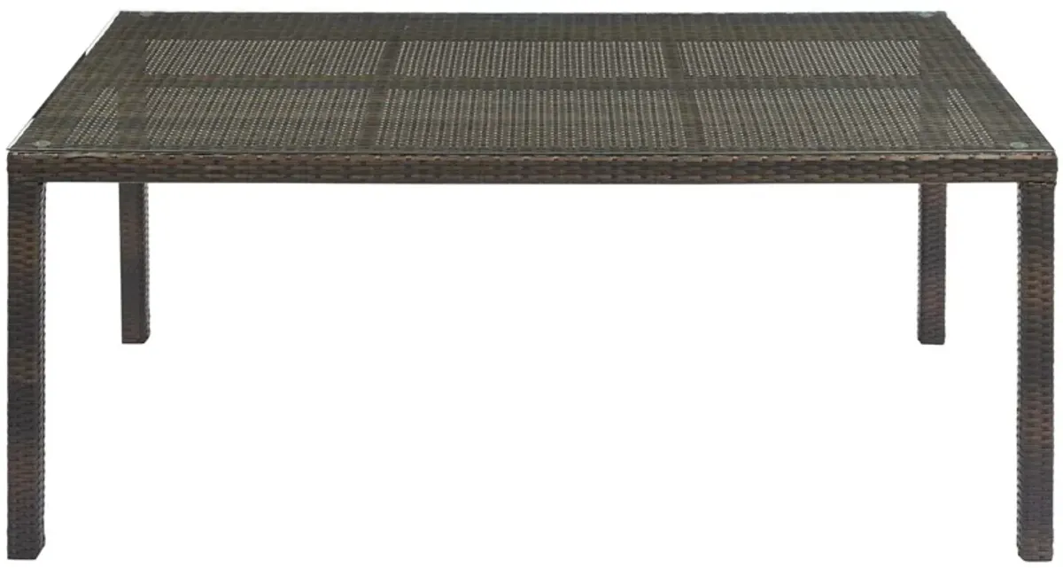 Modway - Conduit 70" Outdoor Patio Wicker Rattan Dining Table Brown