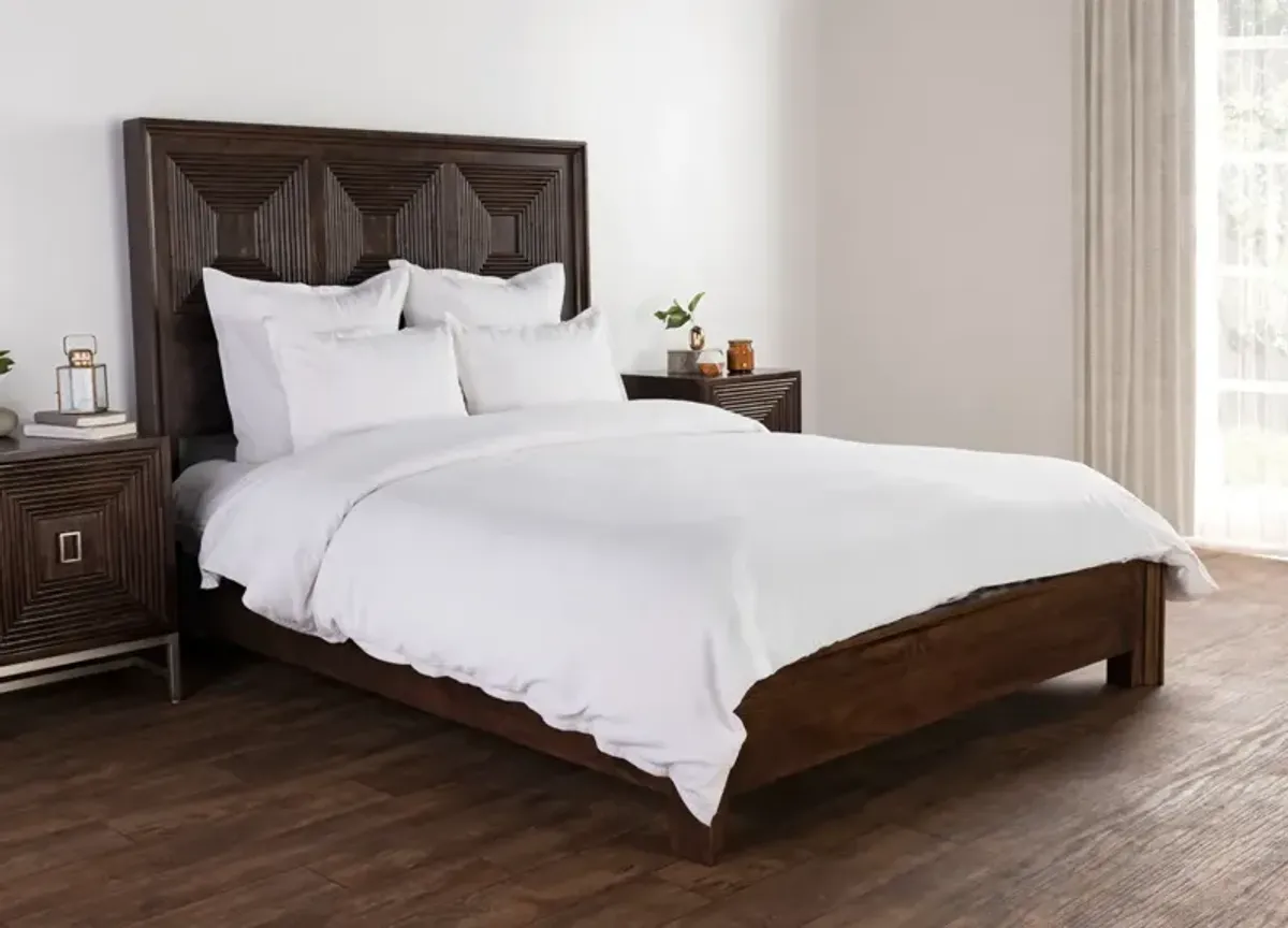 Karina White 3-Piece King Duvet Set