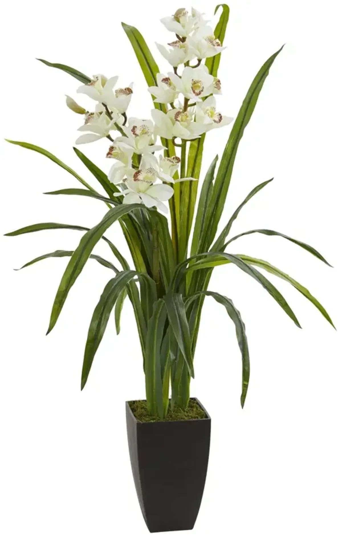 Nearly Natural 39-in Cymbidium Orchid Artificial Plant