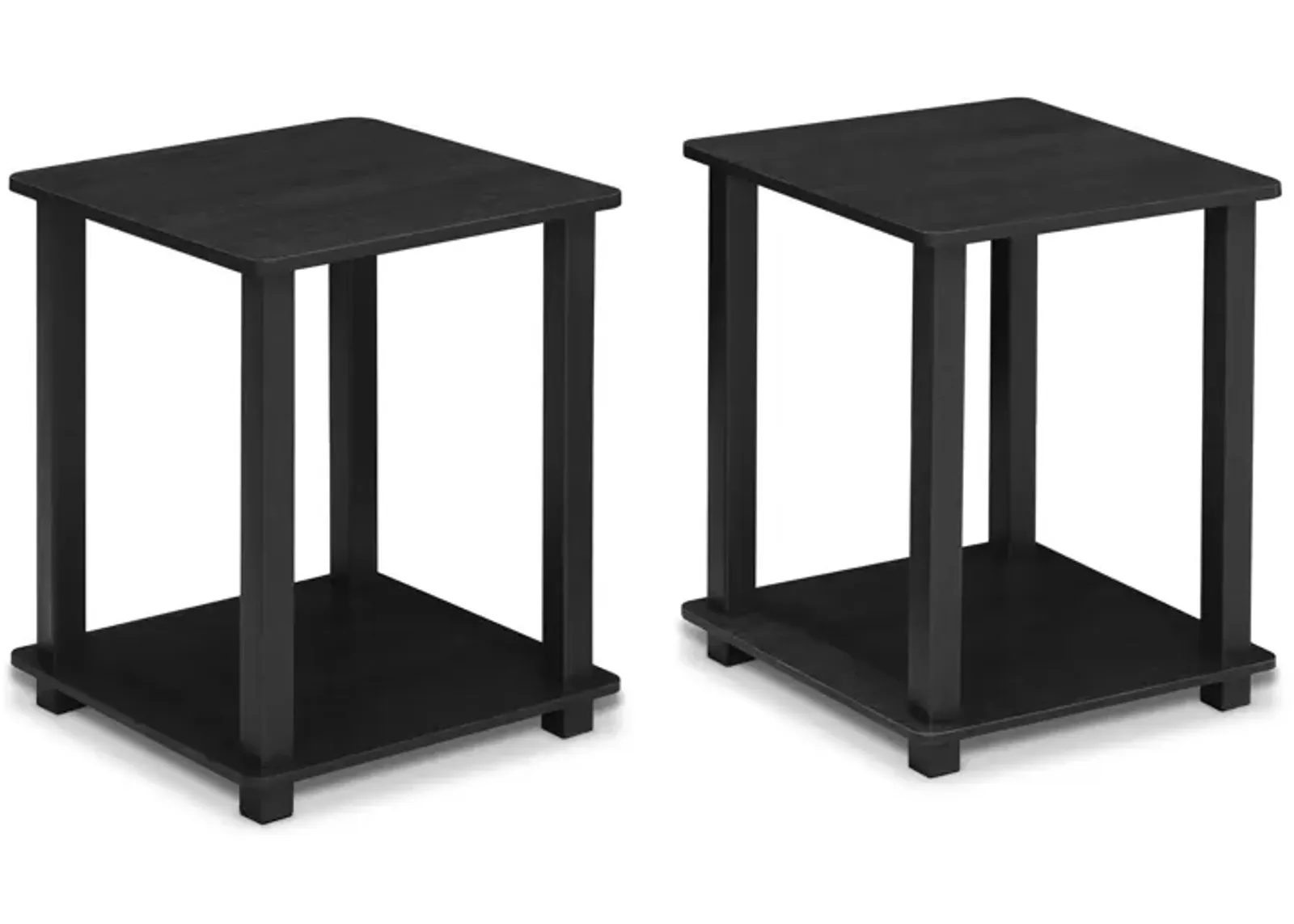 Furinno Simplistic Set of 2 End Table, Americano/Black