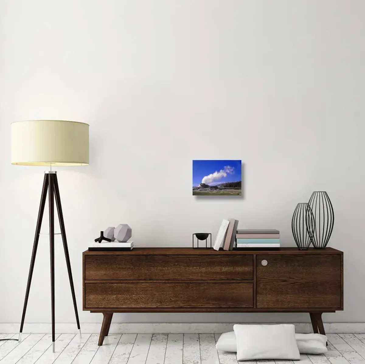 Castle Geyser, Yellowstone National Park, Wyoming-Canvas Art-16x12