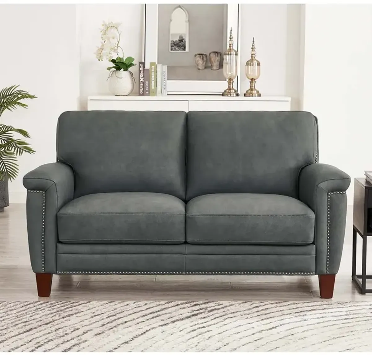 Sherwood Top Grain Leather Loveseat