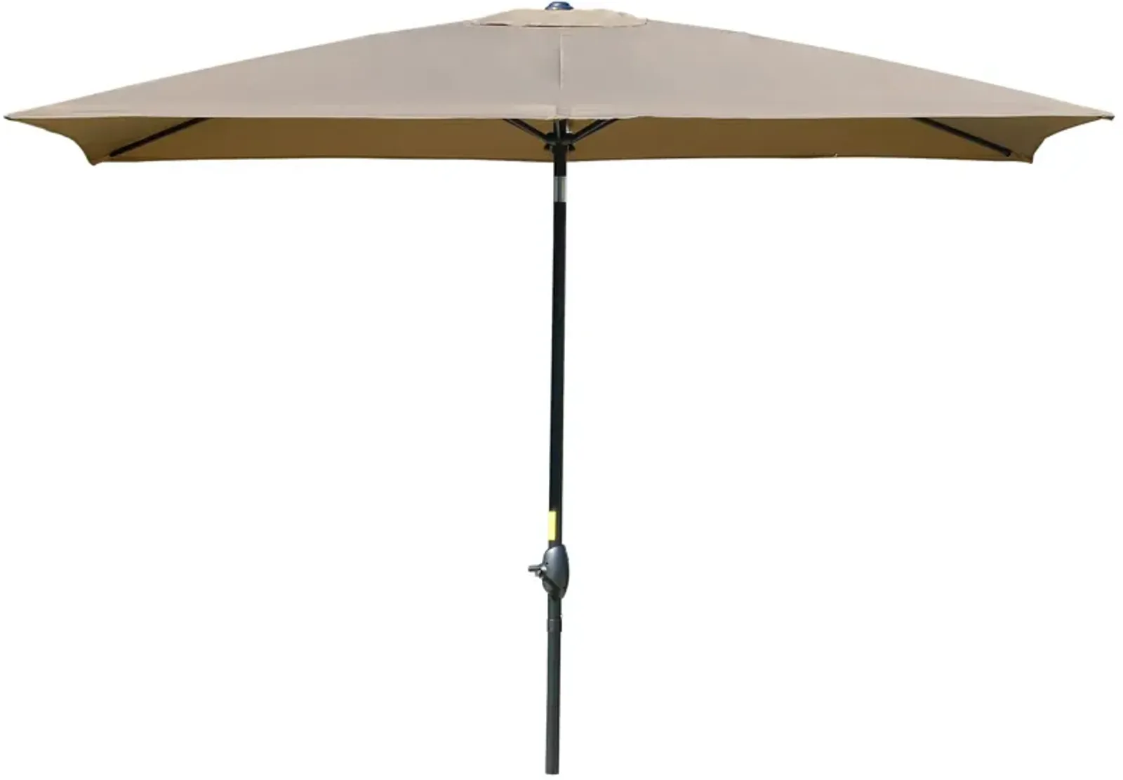 Coffee Patio Shade: 6.6x10 ft Rectangular Market Umbrella