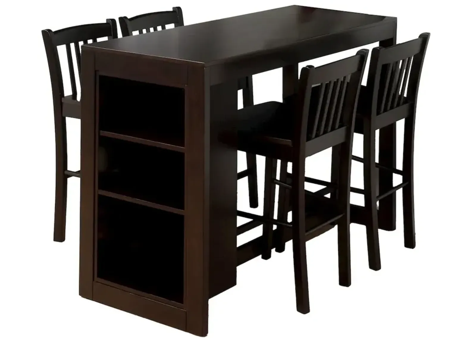 Jofran Tribeca Five Piece Counter Height 48 Contemporary Dining Set