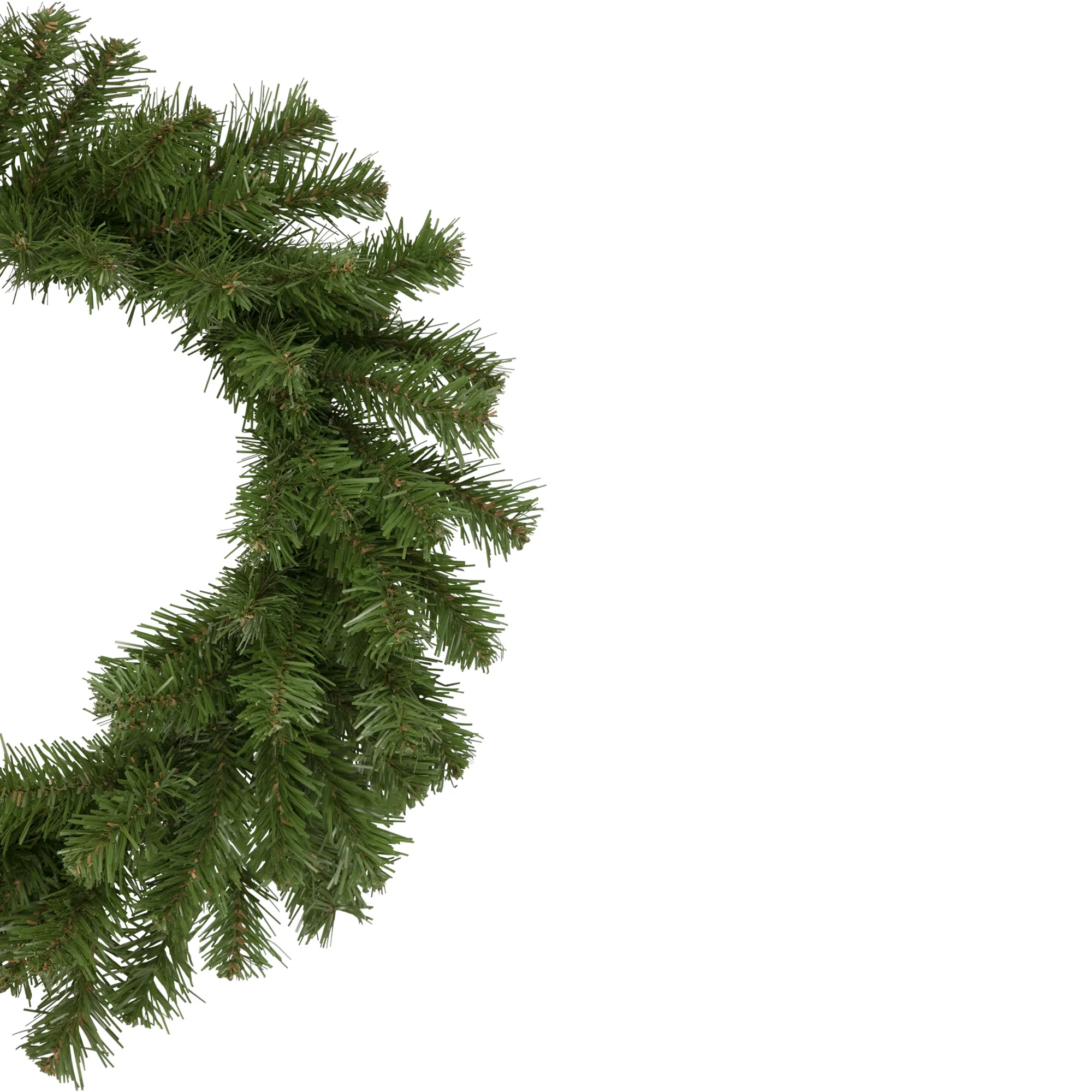 Deluxe Dorchester Pine Artificial Christmas Wreath  18-Inch  Unlit