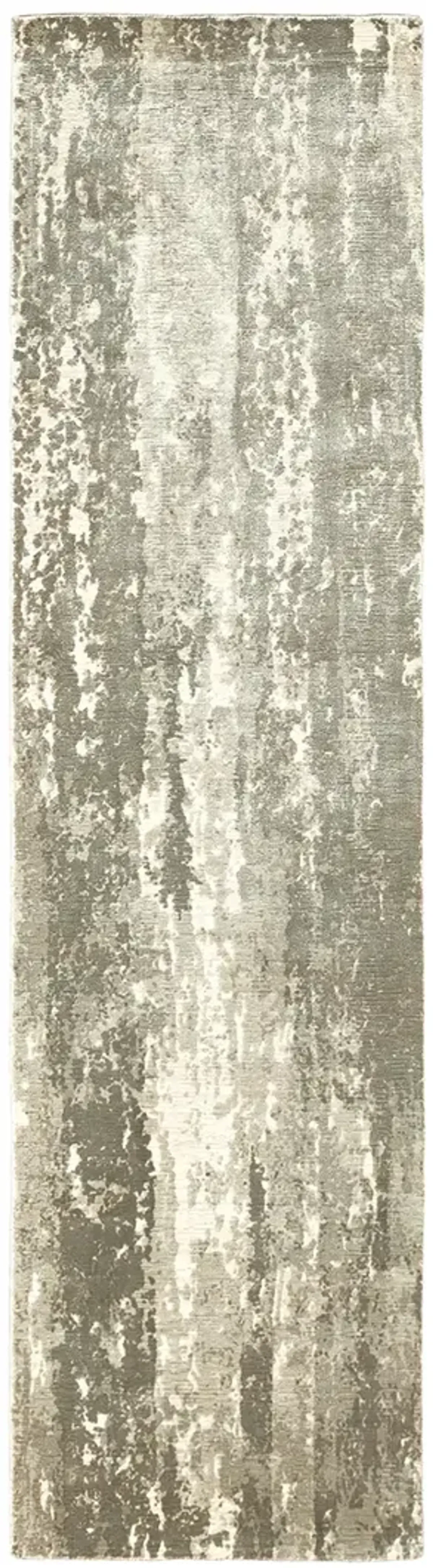 Formations 2'6" x 10' Grey Rug