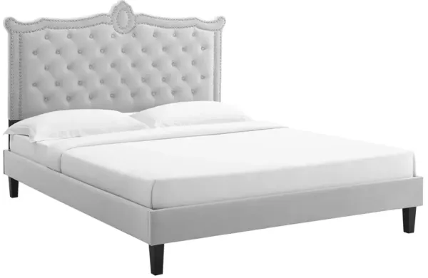 Modway - Clara Performance Velvet Queen Platform Bed