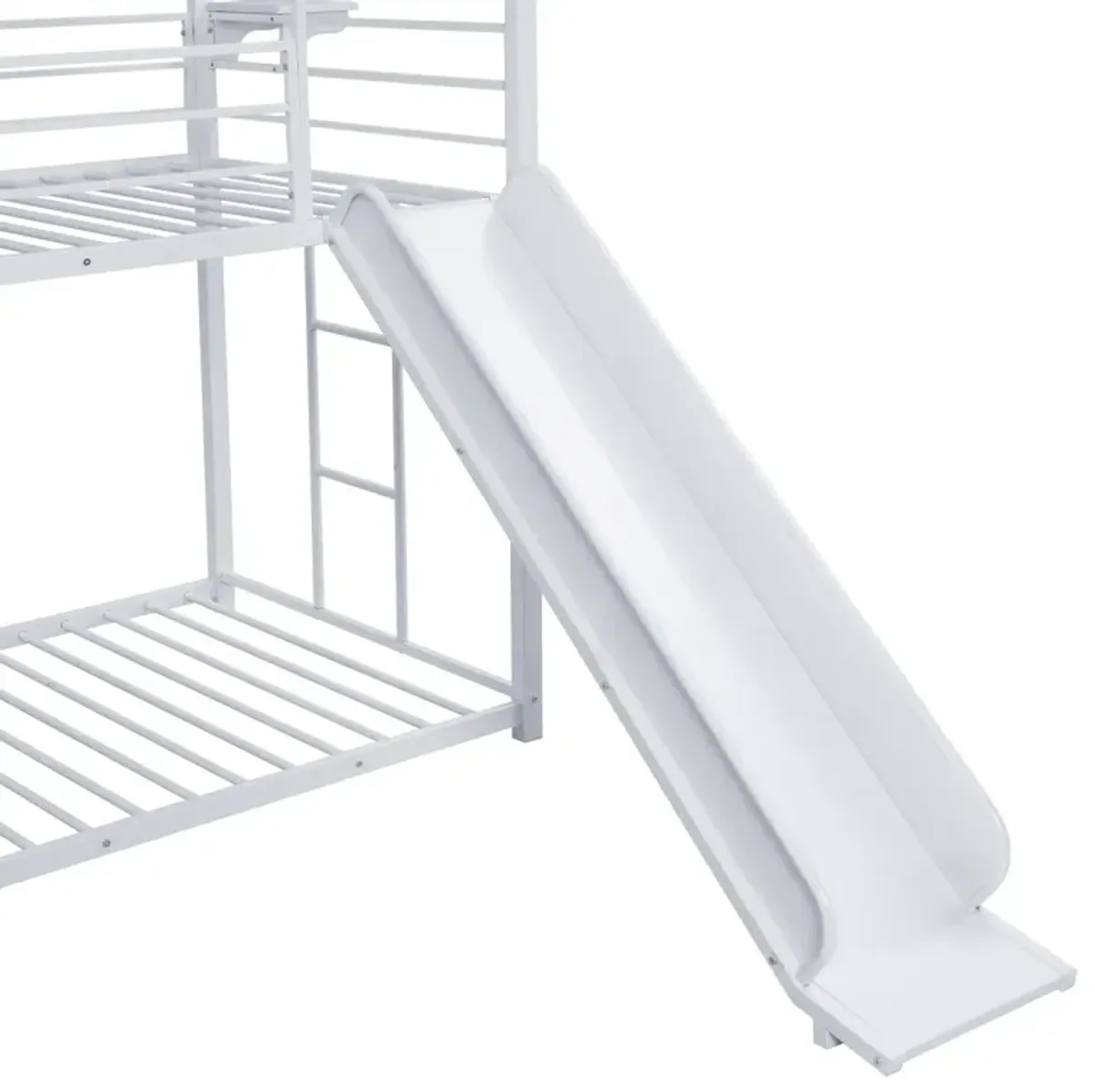 Metal Bunk Bed With Slide And Steps