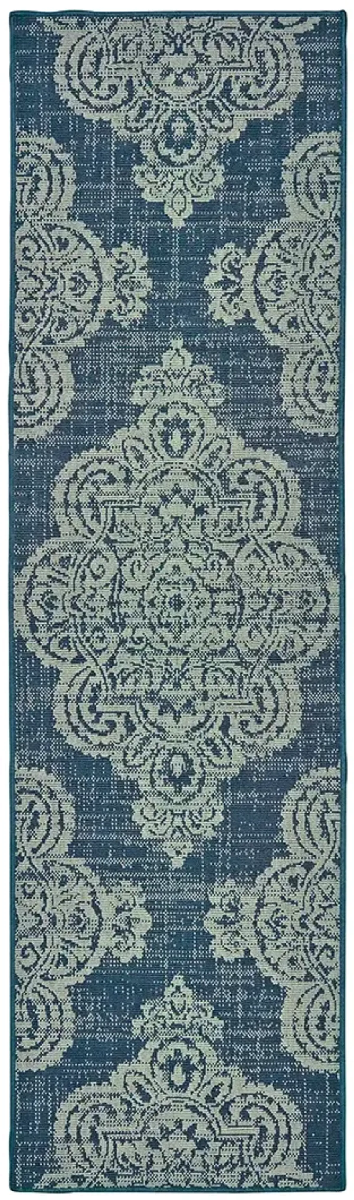 Marina 2'3" x 7'6" Navy Rug