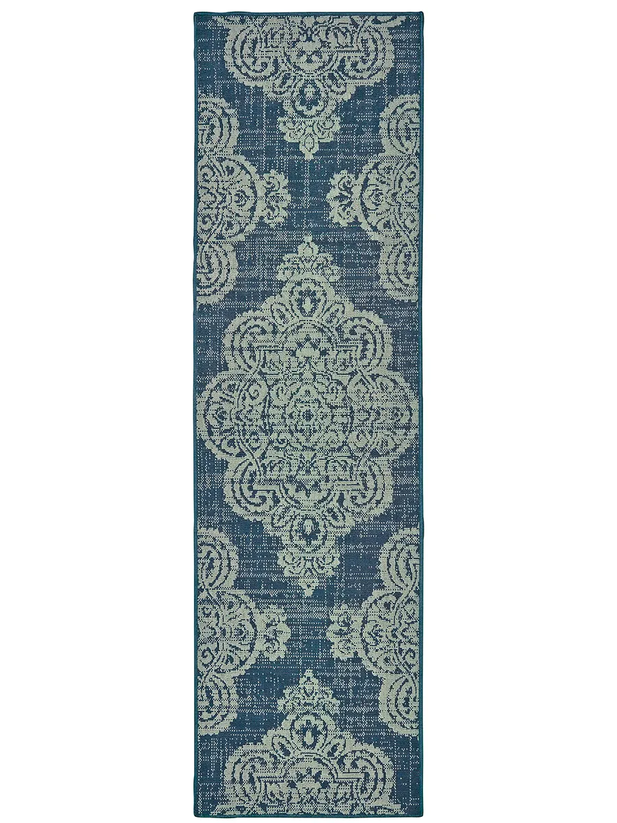 Marina 2'3" x 7'6" Navy Rug