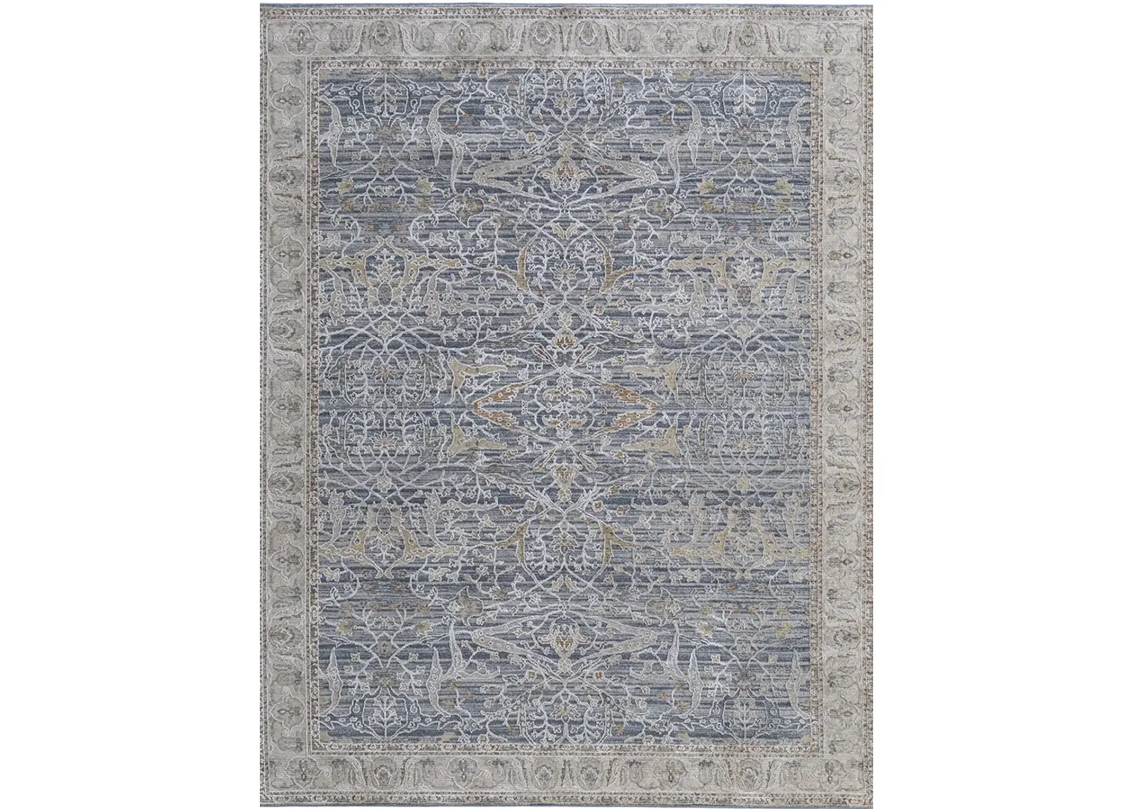 Pasha 39M4F 6'7" x 9'6" Blue/Taupe/Ivory Rug