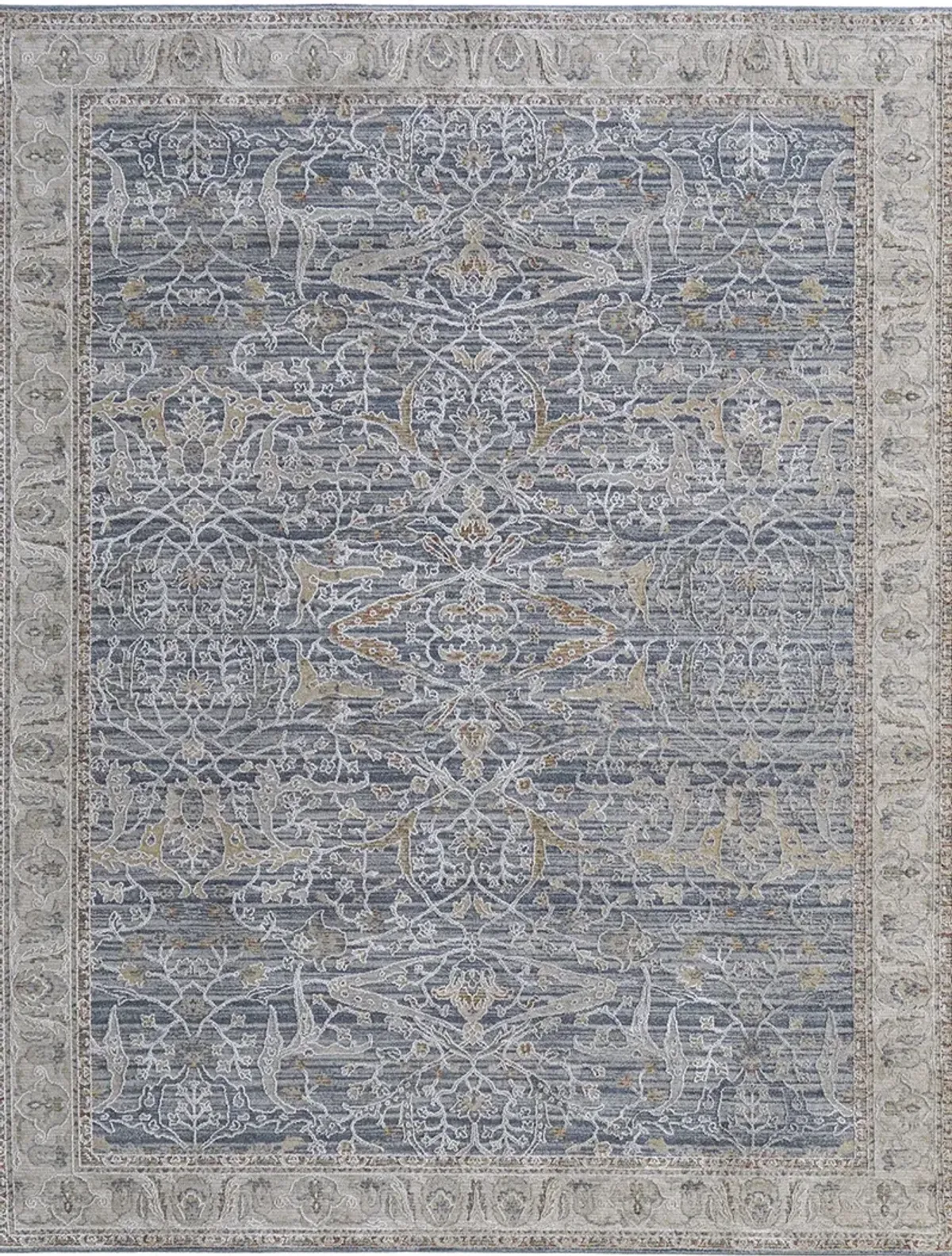 Pasha 39M4F 6'7" x 9'6" Blue/Taupe/Ivory Rug