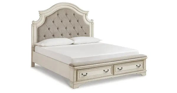 Realyn Queen Upholstered Panel Bed