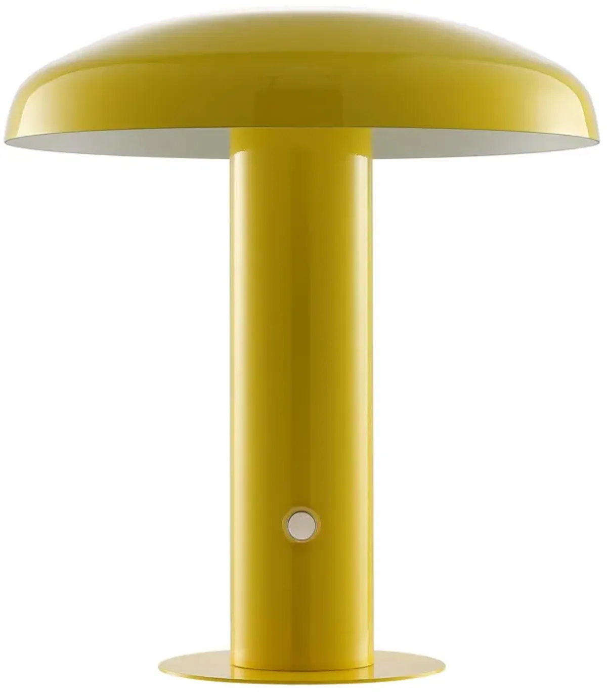 Suillius Contemporary Bohemian Rechargeablecordless Iron Integrated LED Mushroom Table Lamp