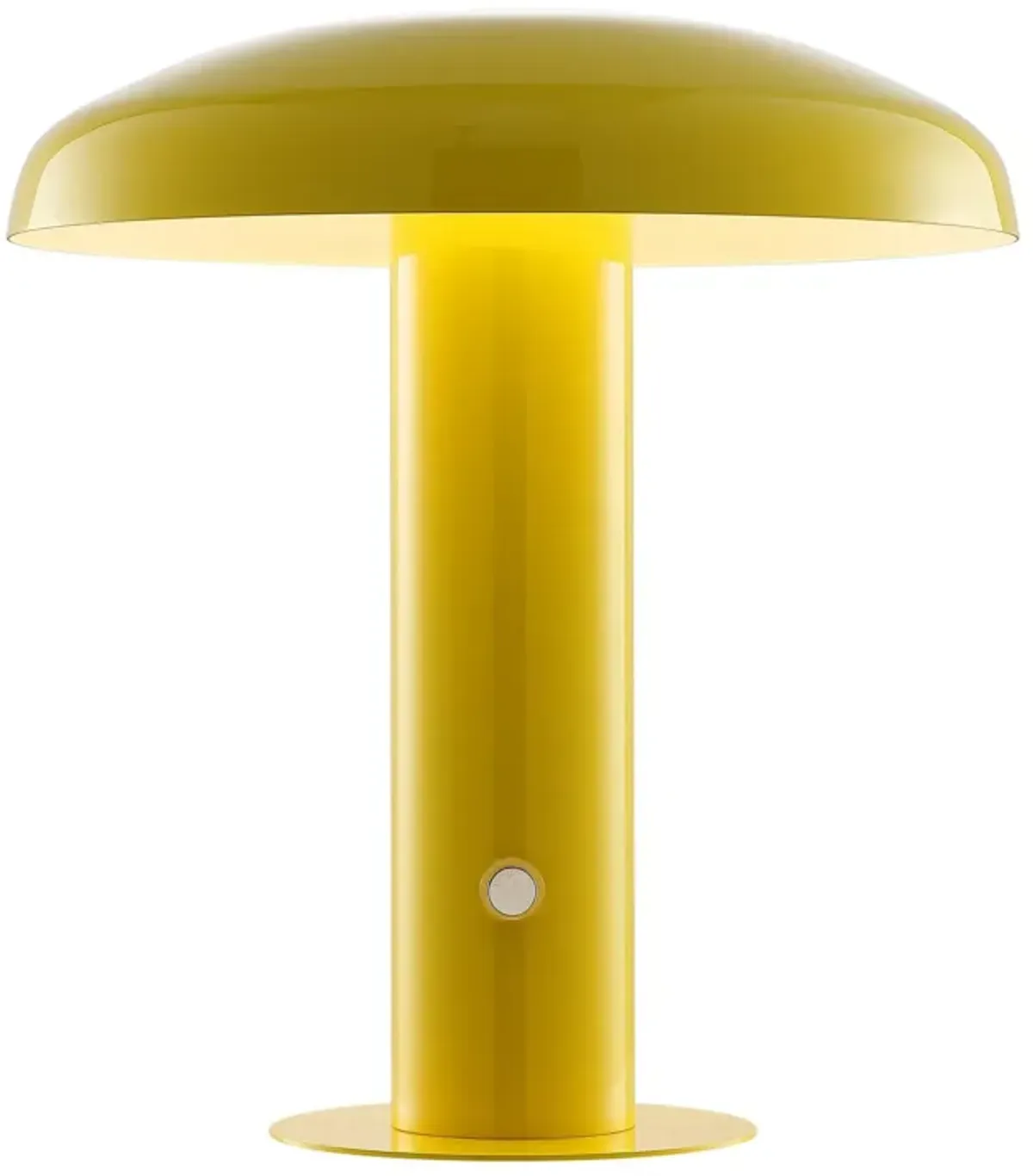 Suillius Contemporary Bohemian Rechargeablecordless Iron Integrated LED Mushroom Table Lamp