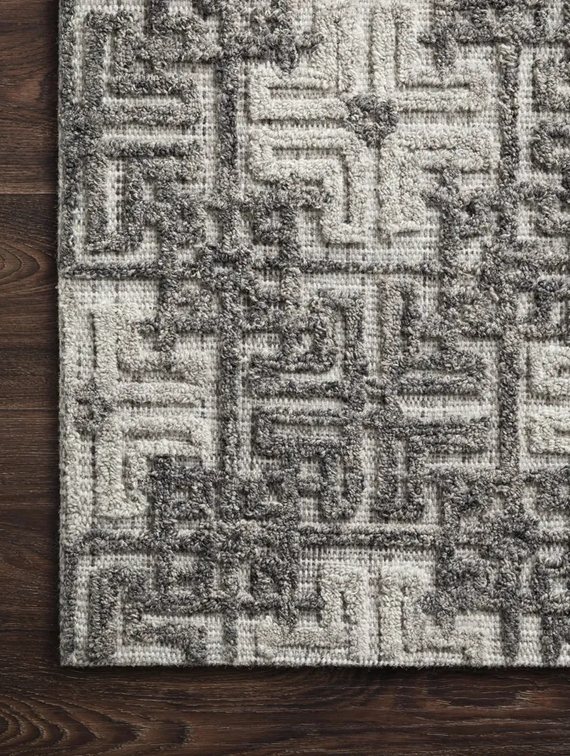 Ehren EHR01 Charcoal/Fog 7'9" x 9'9" Rug