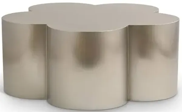 Meridian Furniture Lucky Silver Iron Coffee Table