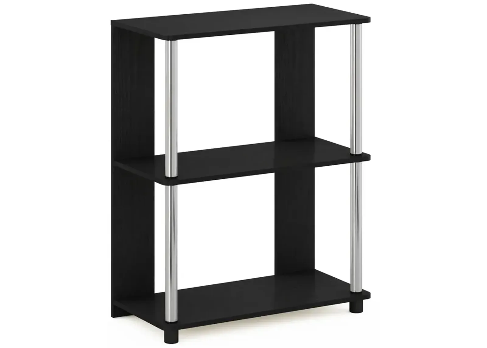 Furinno JAYA Simple Design Bookcase, Americano/Chrome