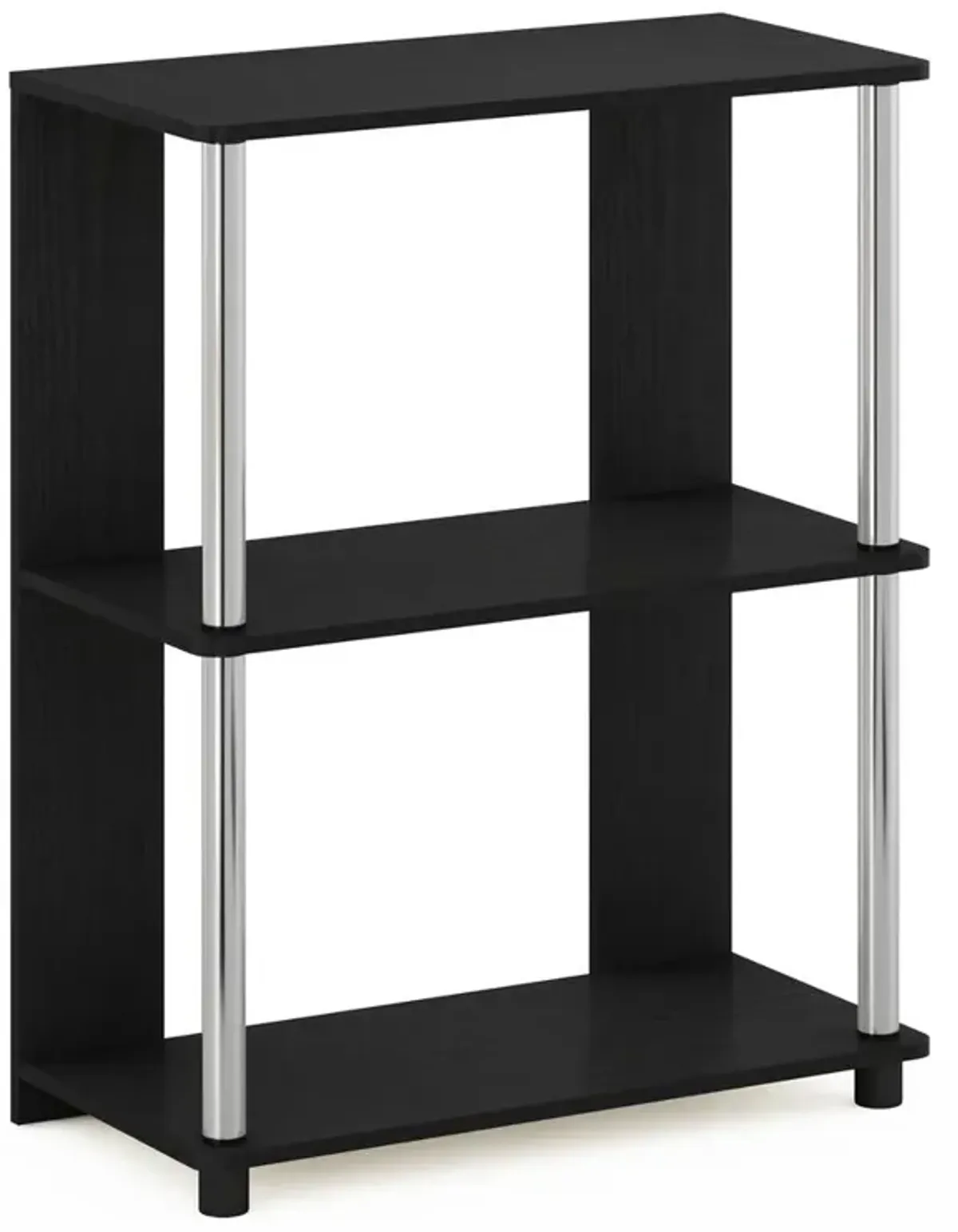 Furinno JAYA Simple Design Bookcase, Americano/Chrome