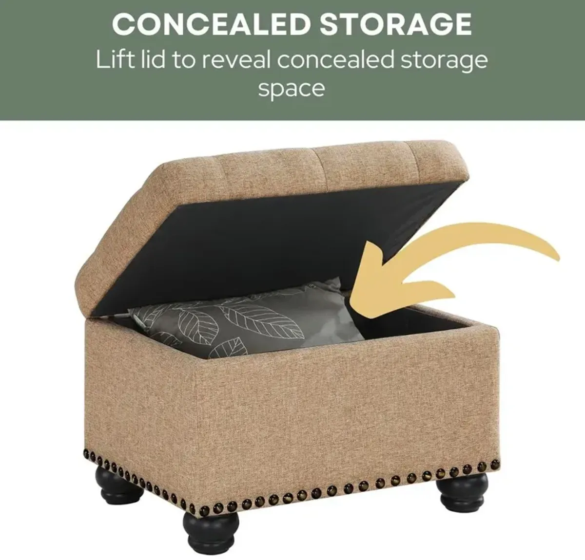 Convience Concept, Inc. 7th Avenue Storage Ottoman