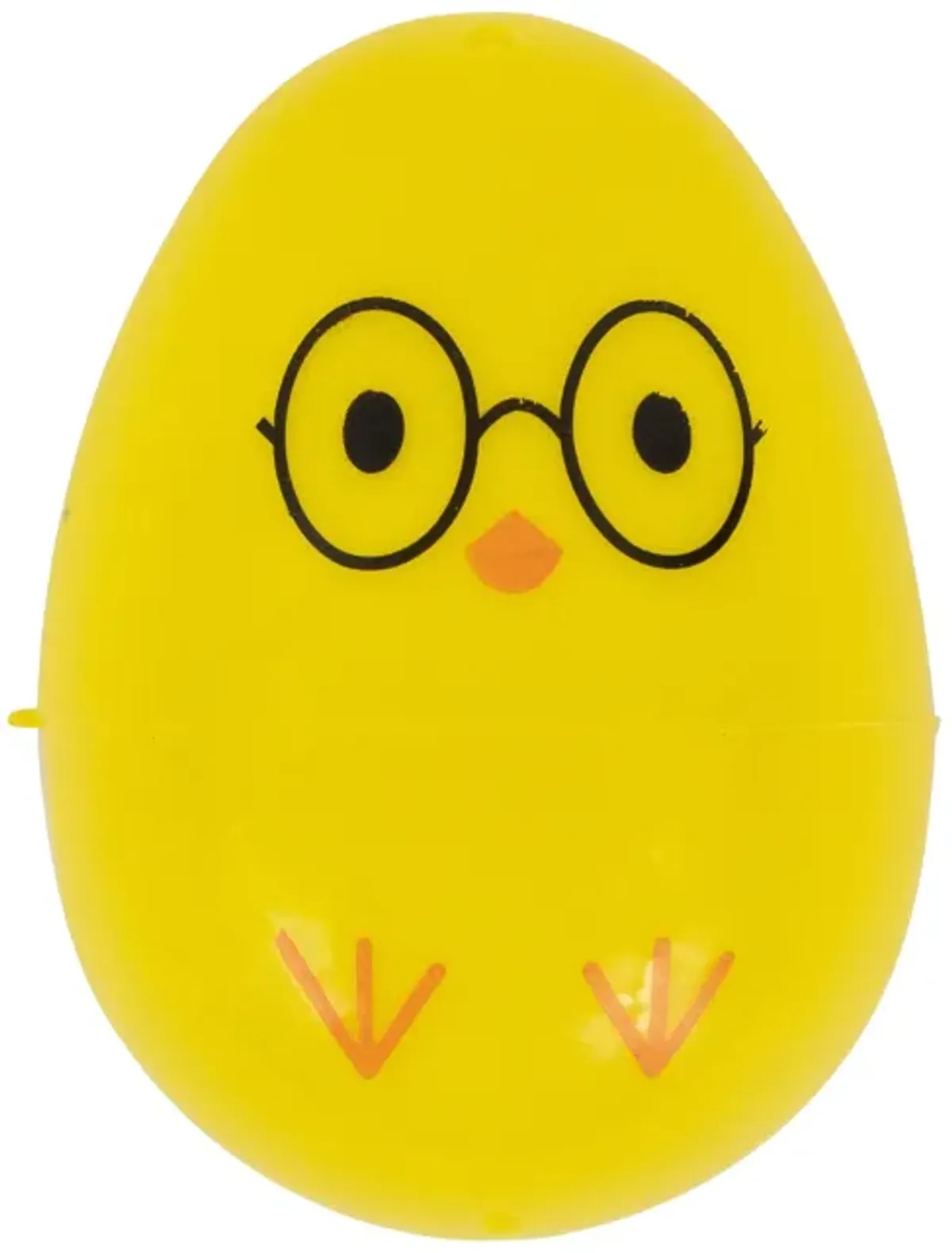 8ct Yellow Chick Wearing Glasses Fillable Easter Eggs 2.5�