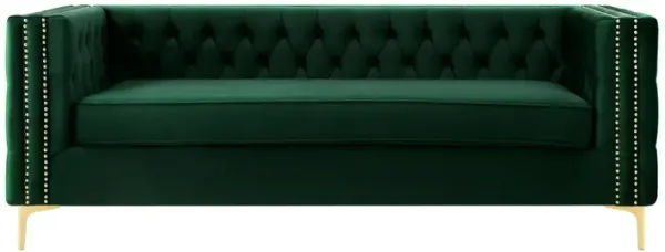 Inspired Home Clarinda Velvet Sofa