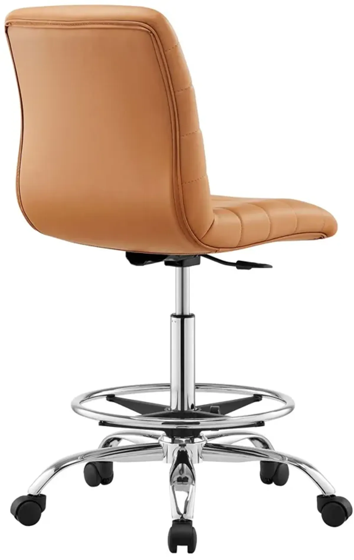 Modway Furniture - Ripple Armless Vegan Leather Drafting Chair