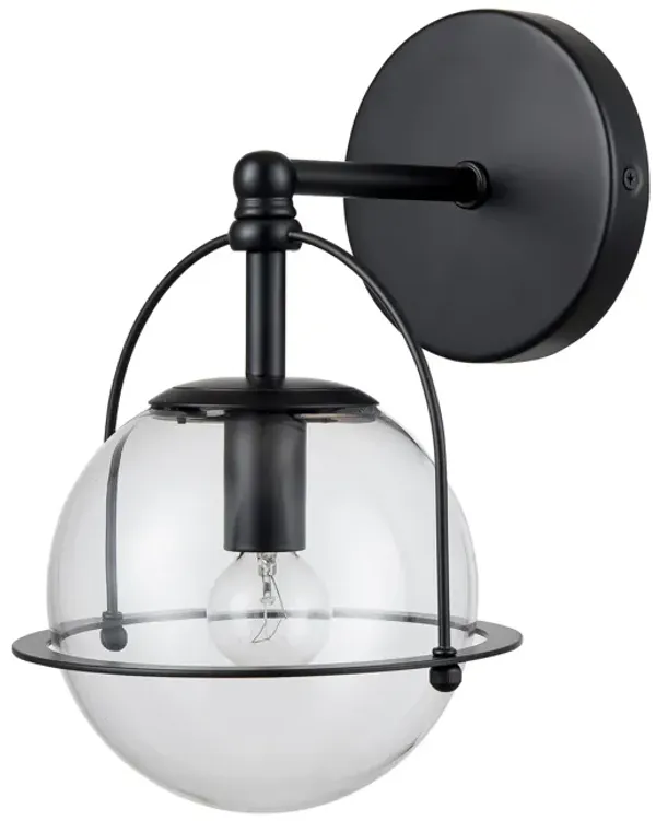 Langford 10'' High Black 1-Light Sconce