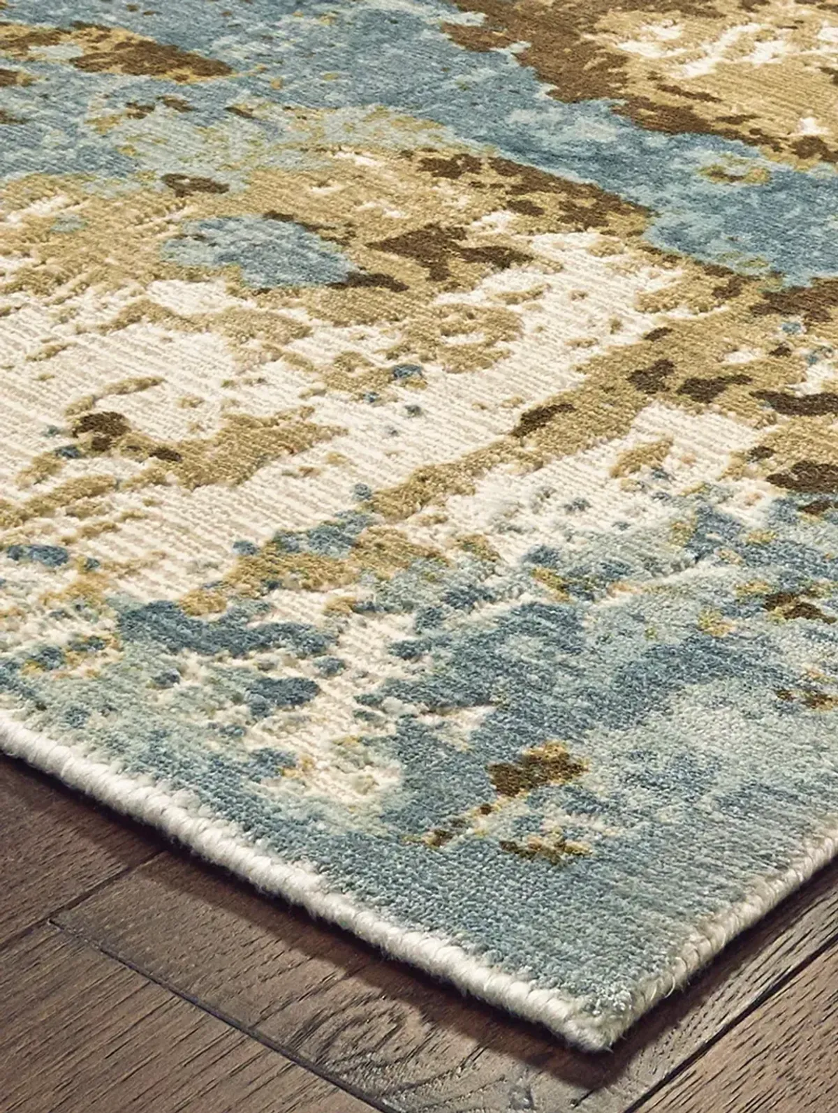 Formations 10' x 14' Blue Rug