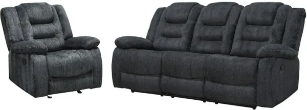 Parker Living Bolton - Misty Storm Manual Glider Reclining Sofa and Recliner