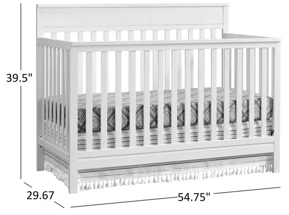 Oxford Baby Castle Hill 4 In 1 Crib Barn White