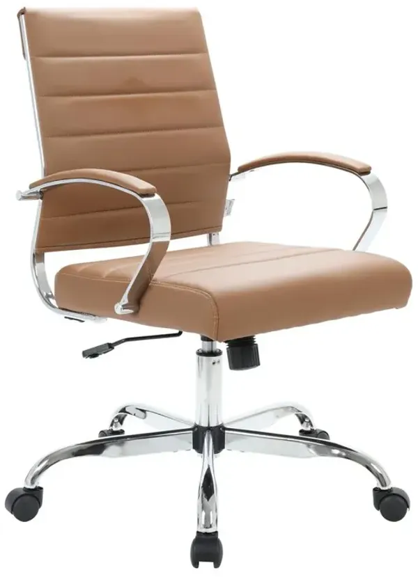 LeisureMod Benmar Leather Office Chair