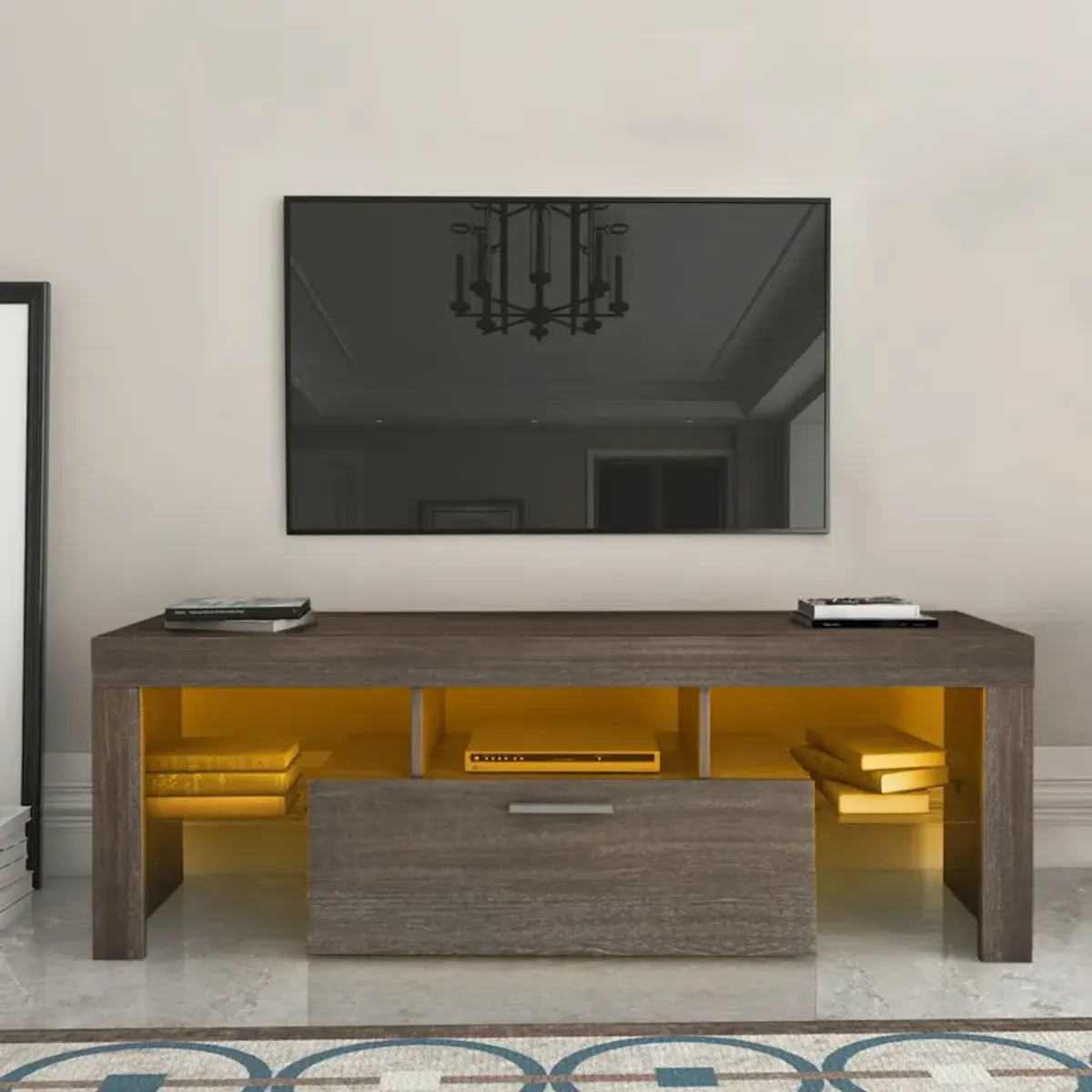 20 Minutes Simple Modern TV Cabinet Floor Cabinet Floor TV Wall Cabinet