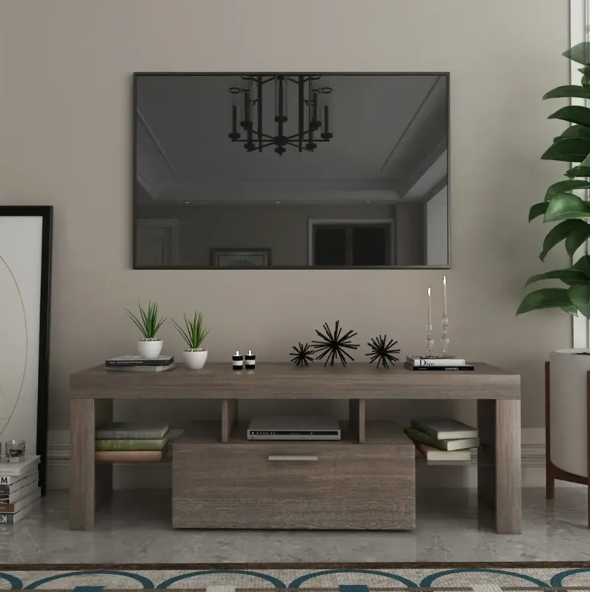 20 Minutes Simple Modern TV Cabinet Floor Cabinet Floor TV Wall Cabinet