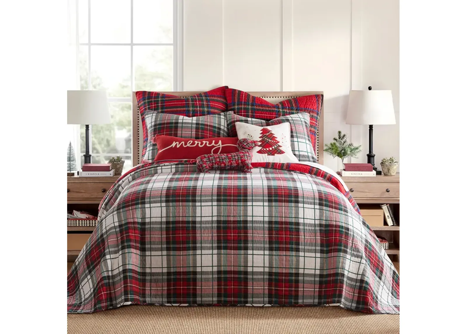 Spencer Plaid Bedspread - Levtex Home