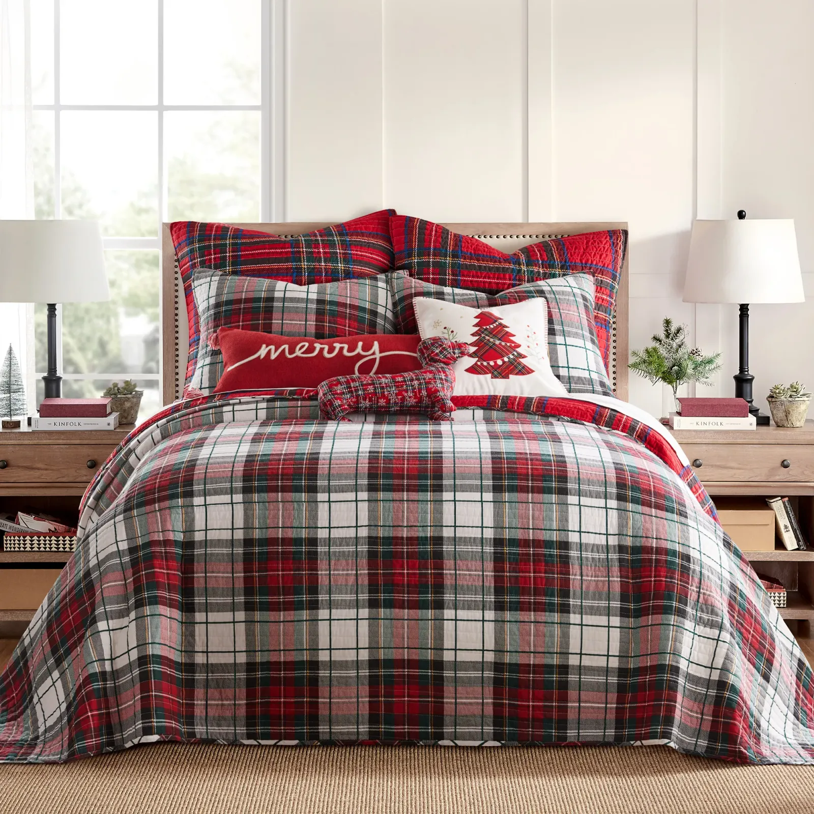 Spencer Plaid Bedspread - Levtex Home