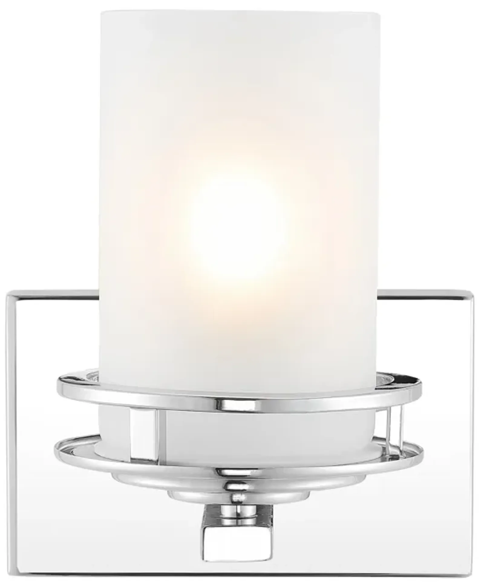 Fairfax Metal/Frosted Glass Contemporary Glam LED Vanity Light