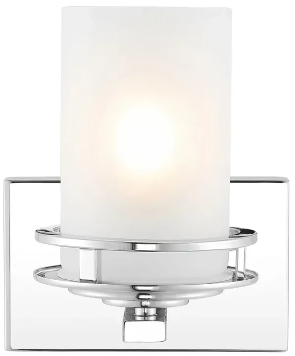 Fairfax Metal/Frosted Glass Contemporary Glam LED Vanity Light