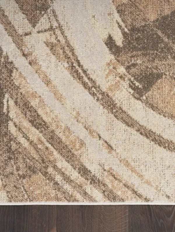 Astra Machine Washable ASW14 Beige 4' x 6' Rug