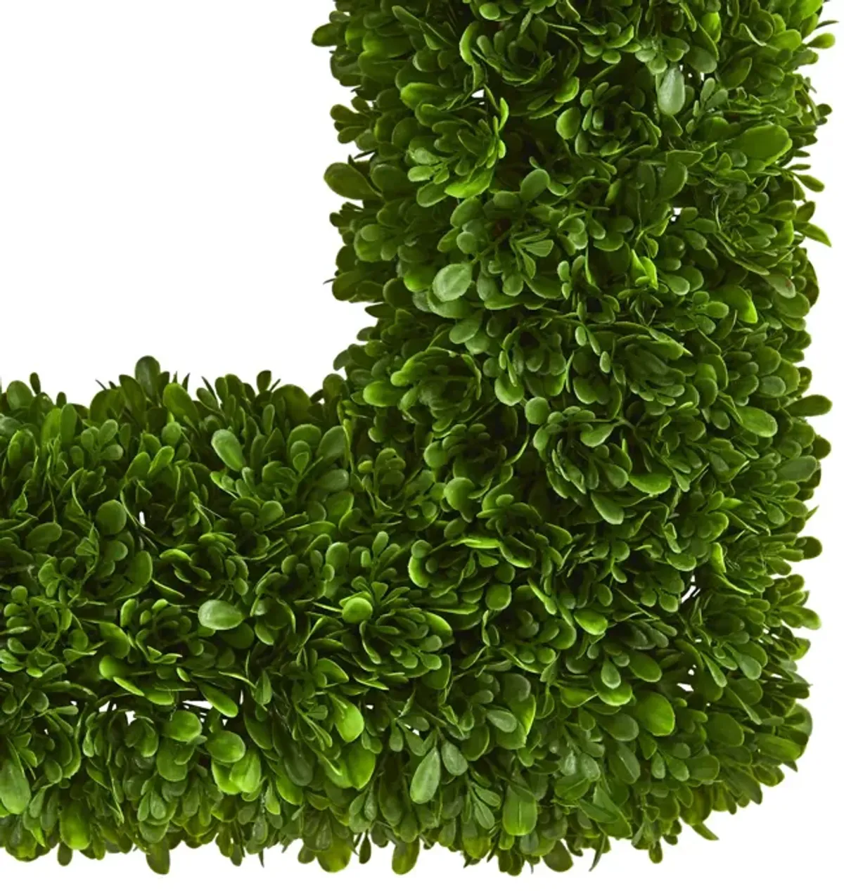 HomPlanti 17" Tea Leaf Square Wreath UV Resistant (Indoor / Outdoor)