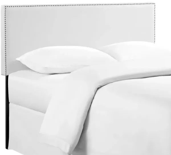 Modway - Phoebe Queen Upholstered Vinyl Headboard White