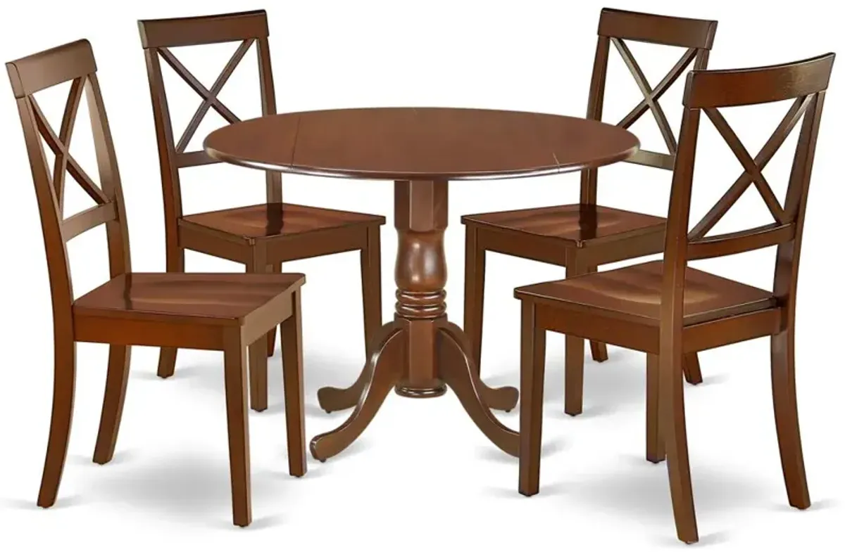 Dining Room Set Mahogany, DLBO5-MAH-W