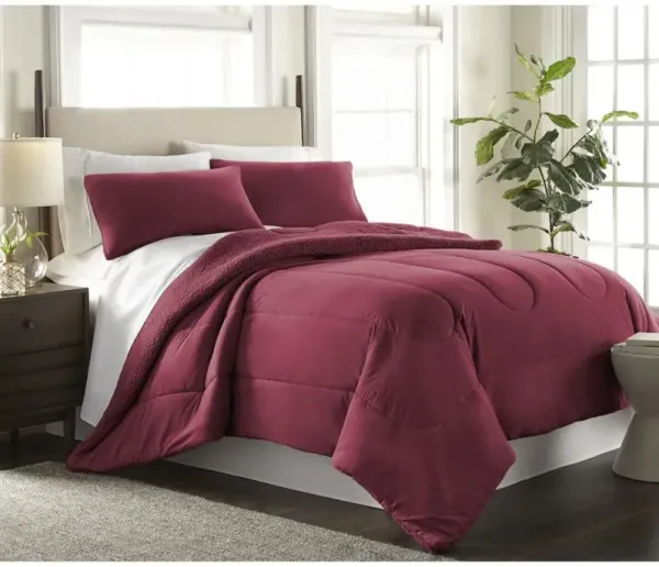 Micro Flannel Reverse to Sherpa Comforter Set