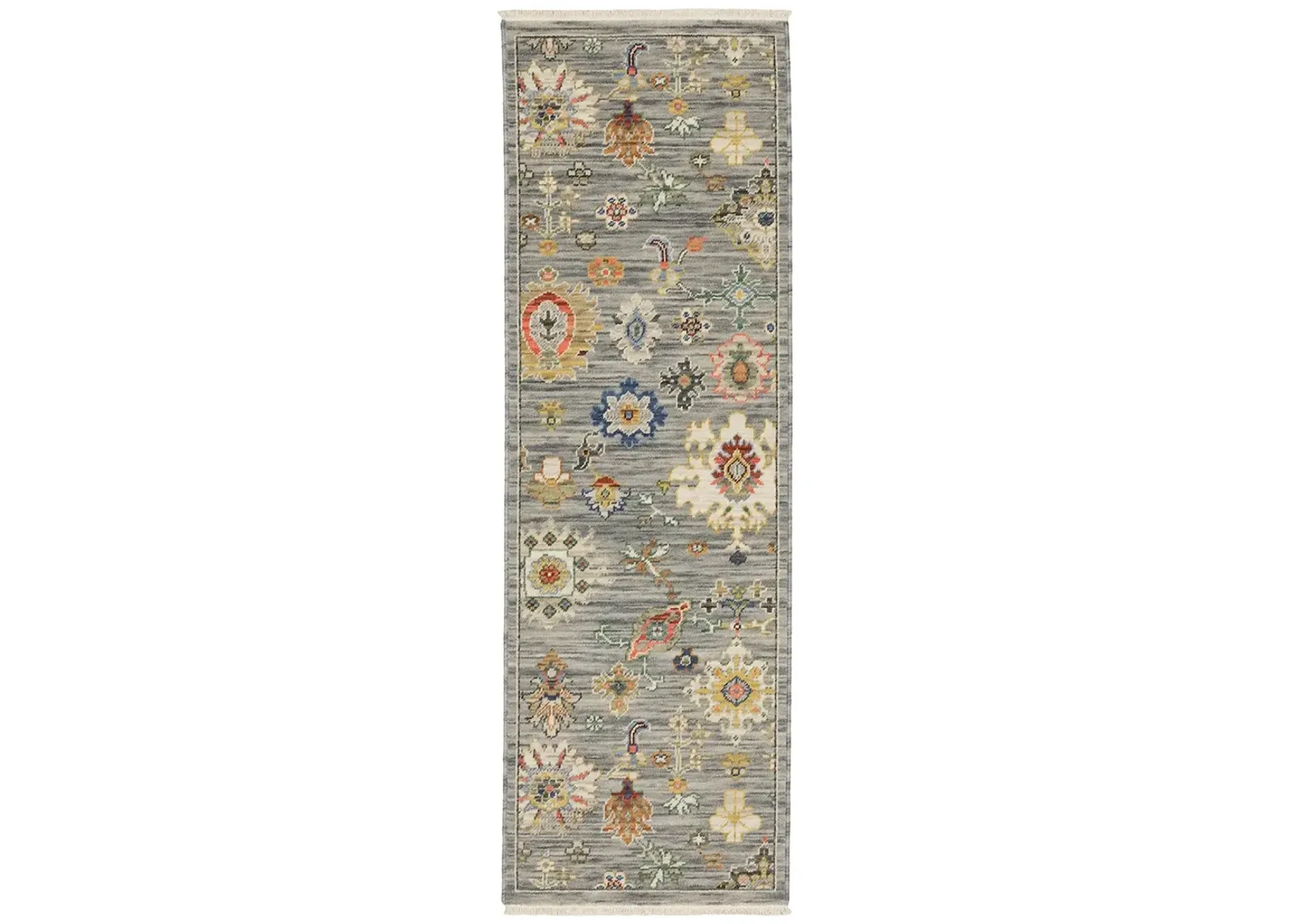 Lucca 2'6" x 12' Grey Rug