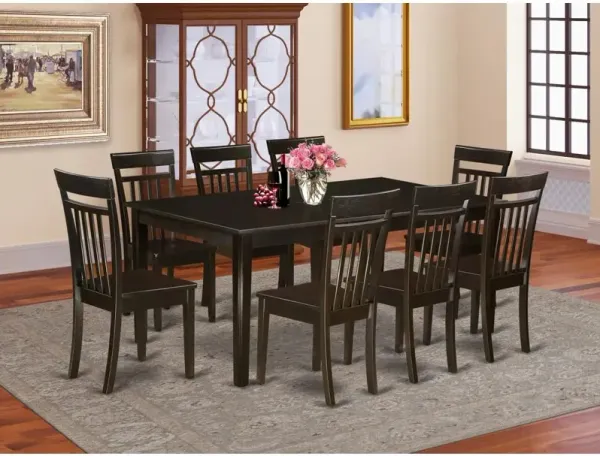 9  Pc  Dining  room  set-Dining  Table  with  Leaf  plus  8  Dining  Chairs.