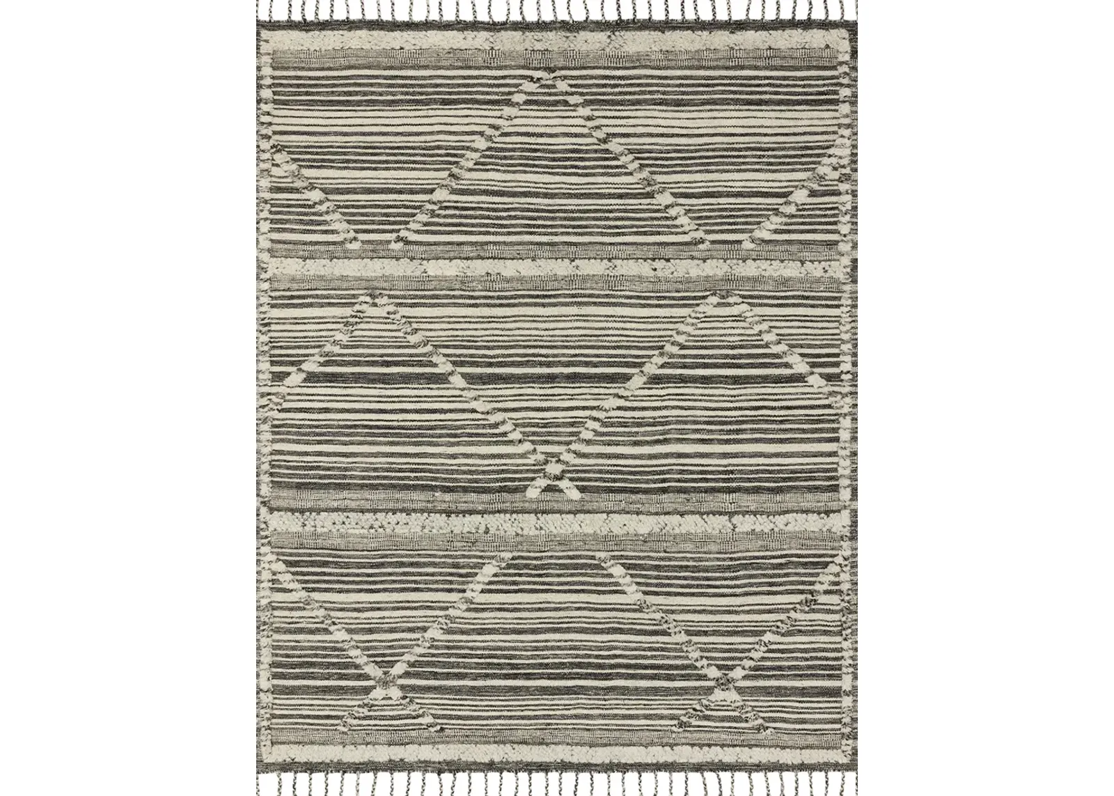 Iman IMA01 Ivory/Charcoal 9'6" x 13'6" Rug